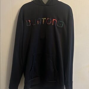 Burton Multicolor Logo Black Hoodie Sweater